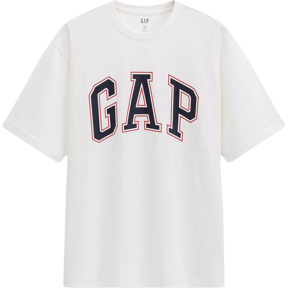 Футболка с круглым вырезом GAP Black — фото 4