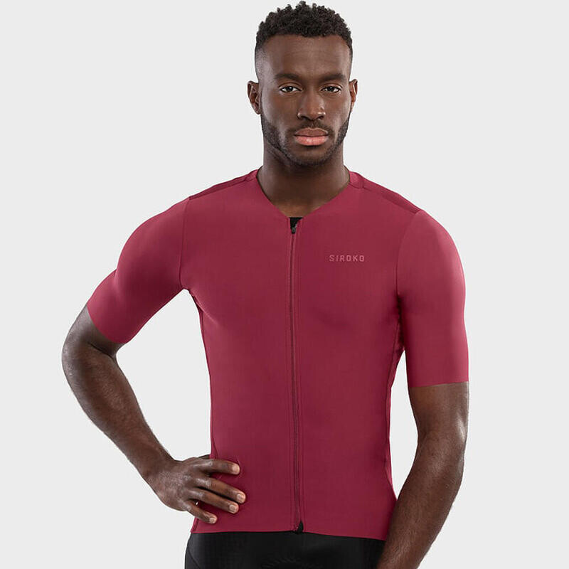 

Мужская сверхлегкая велосипедная майка для велоспорта SRX PRO Dirty Kanza Bordeaux красная SIROKO, цвет braun