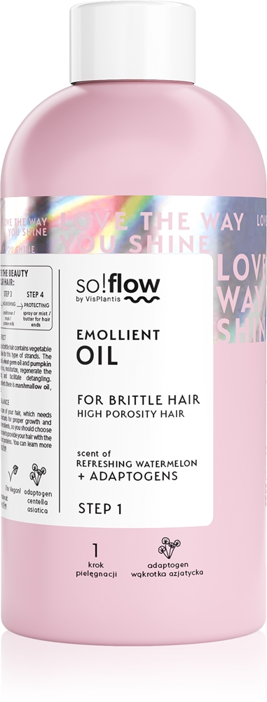 

Смягчающее масло для волос с высокой пористостью, увлажняющее масло для ломких и поврежденных волос So!Flow, 150 мл