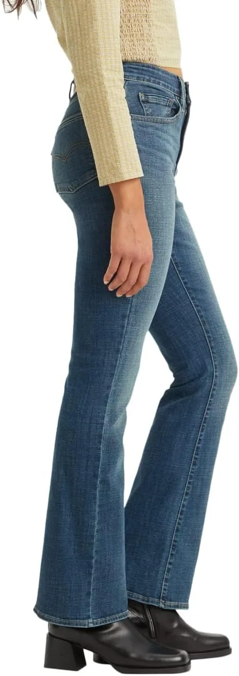 Levi's Women's 725 джинсы с высокой посадкой и расклешенным низом (также доступны в размерах Plus), индиго — фото 3