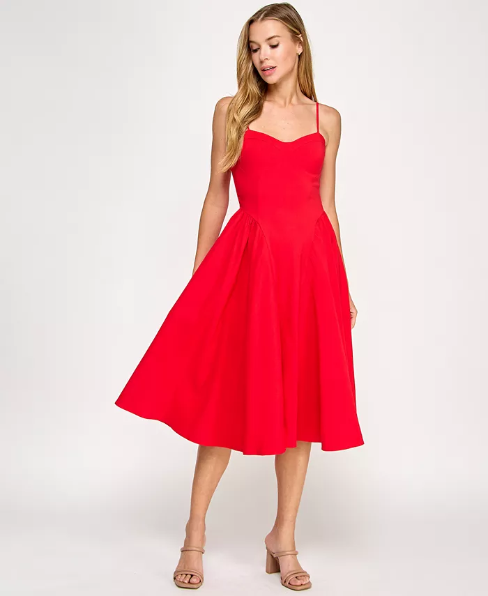 

Платье с вырезом "сердечко" и бантом на спине для девушек KATIA RAE, красный