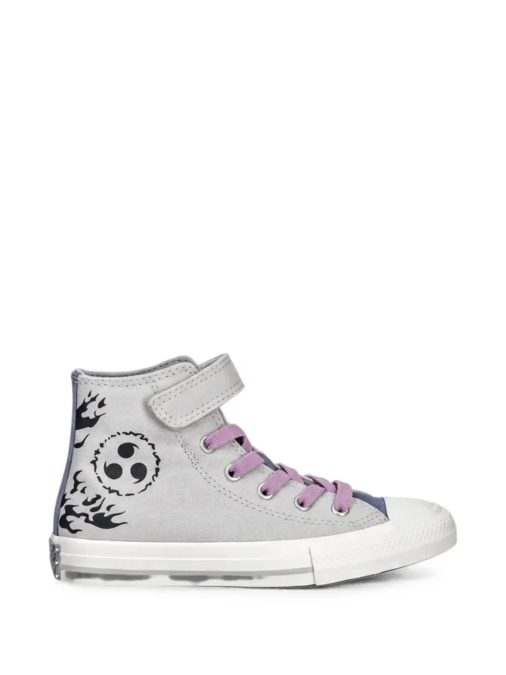 Кроссовки с принтом X Наруто Шиппуден Converse Kids, серый — фото 2