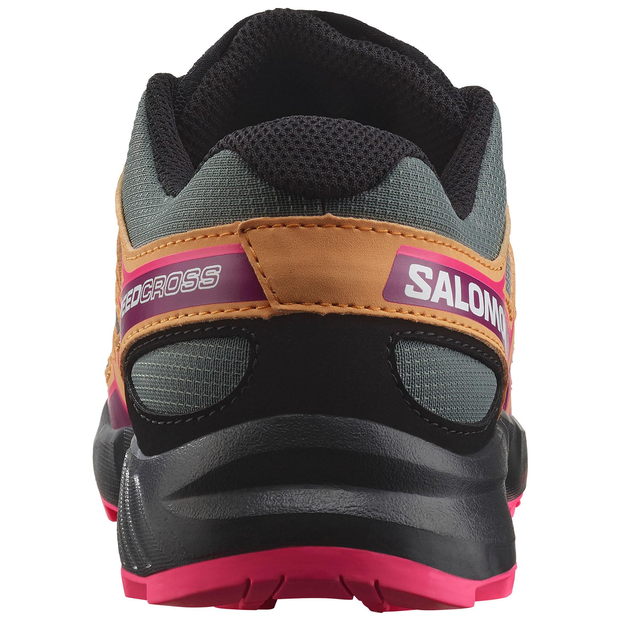 Детские походные ботинки Speedcross Salomon, Sedona Sage/Papaya/Knockout Pink — фото 4