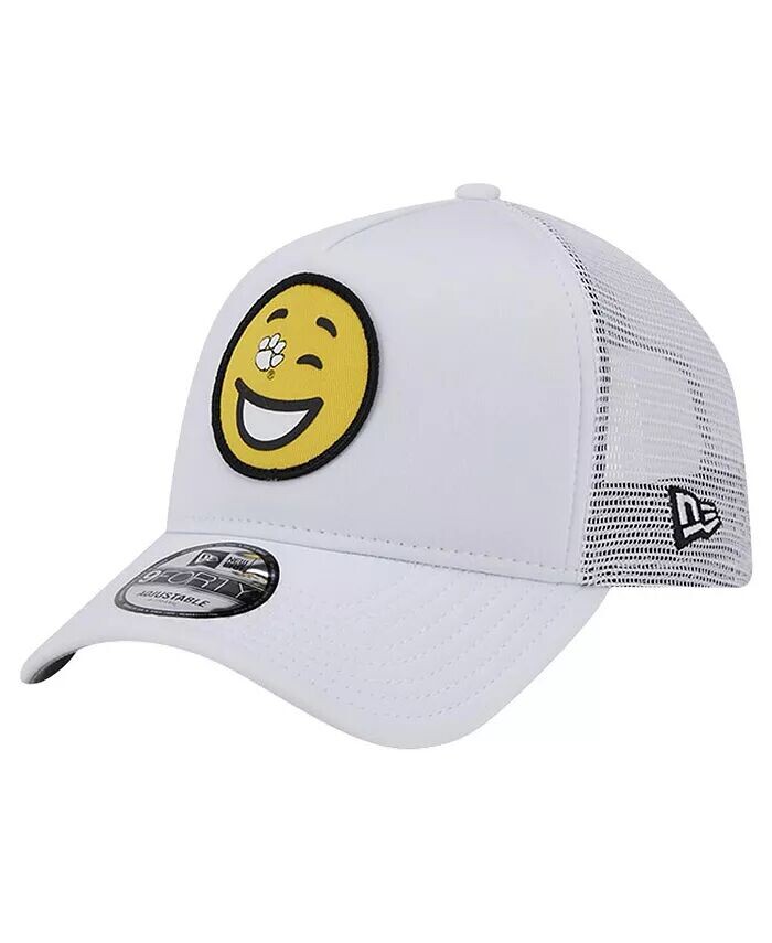 

Мужская белая регулируемая шапка Clemson Tigers Wink Foam Trucker New Era, белый