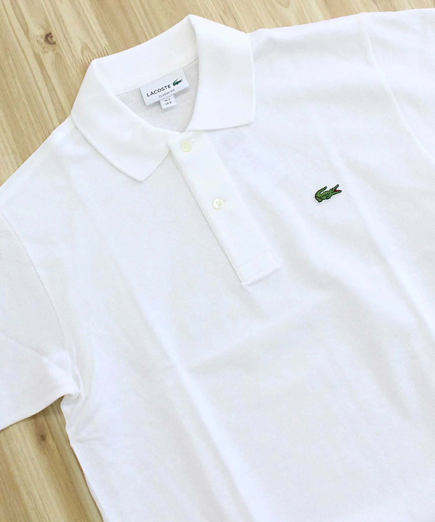 Рубашка-поло LACOSTE L.12.12, однотонная, синяя — фото 4