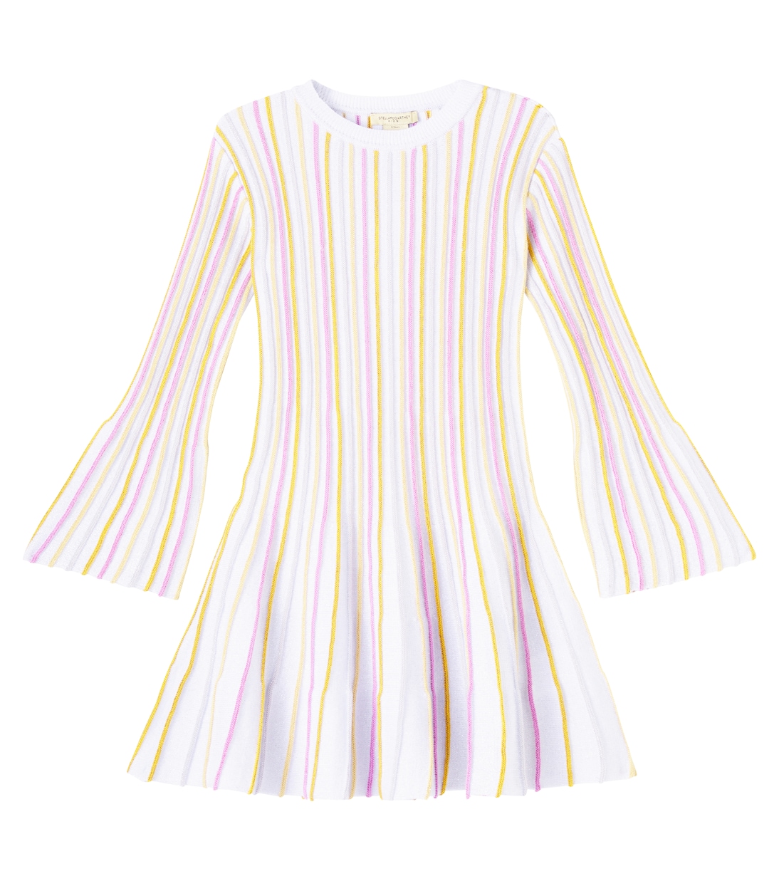 

Вязаное платье из хлопковой смеси в полоску Stella McCartney Kids, Colourful