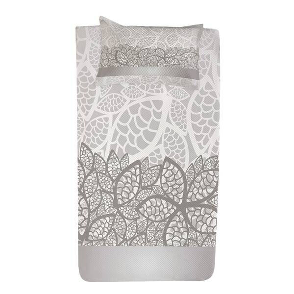 

Покрывало twentyfourn-Set Lace, 220 см, серый/белый