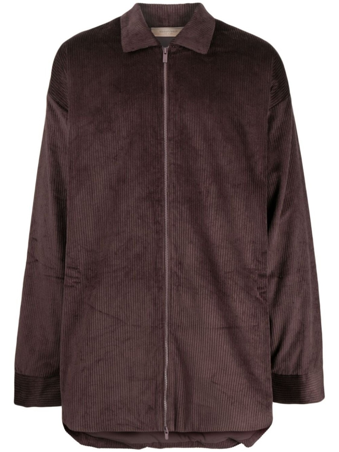 

FEAR OF GOD ESSENTIALS вельветовая куртка-рубашка на молнии, коричневый