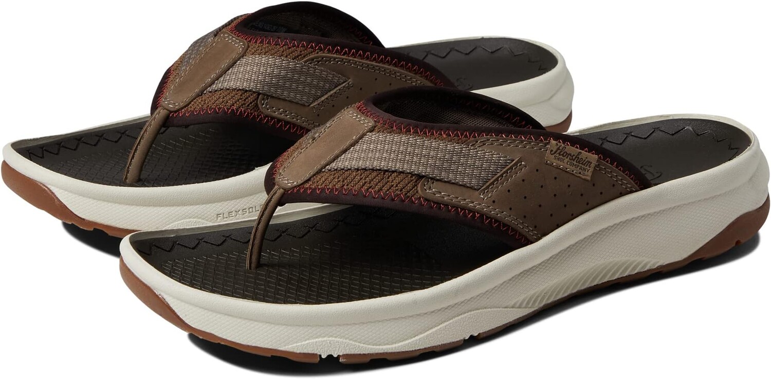 

Сандалии Florsheim Tread Lite Thong Sandal, цвет Taupe Knit/Nubuck/White Sole
