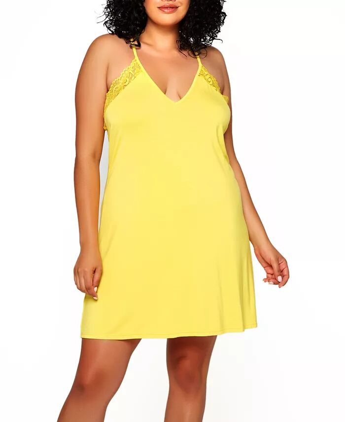 

Нижнее белье Zennie Plus Size из модала и кружева iCollection, желтый