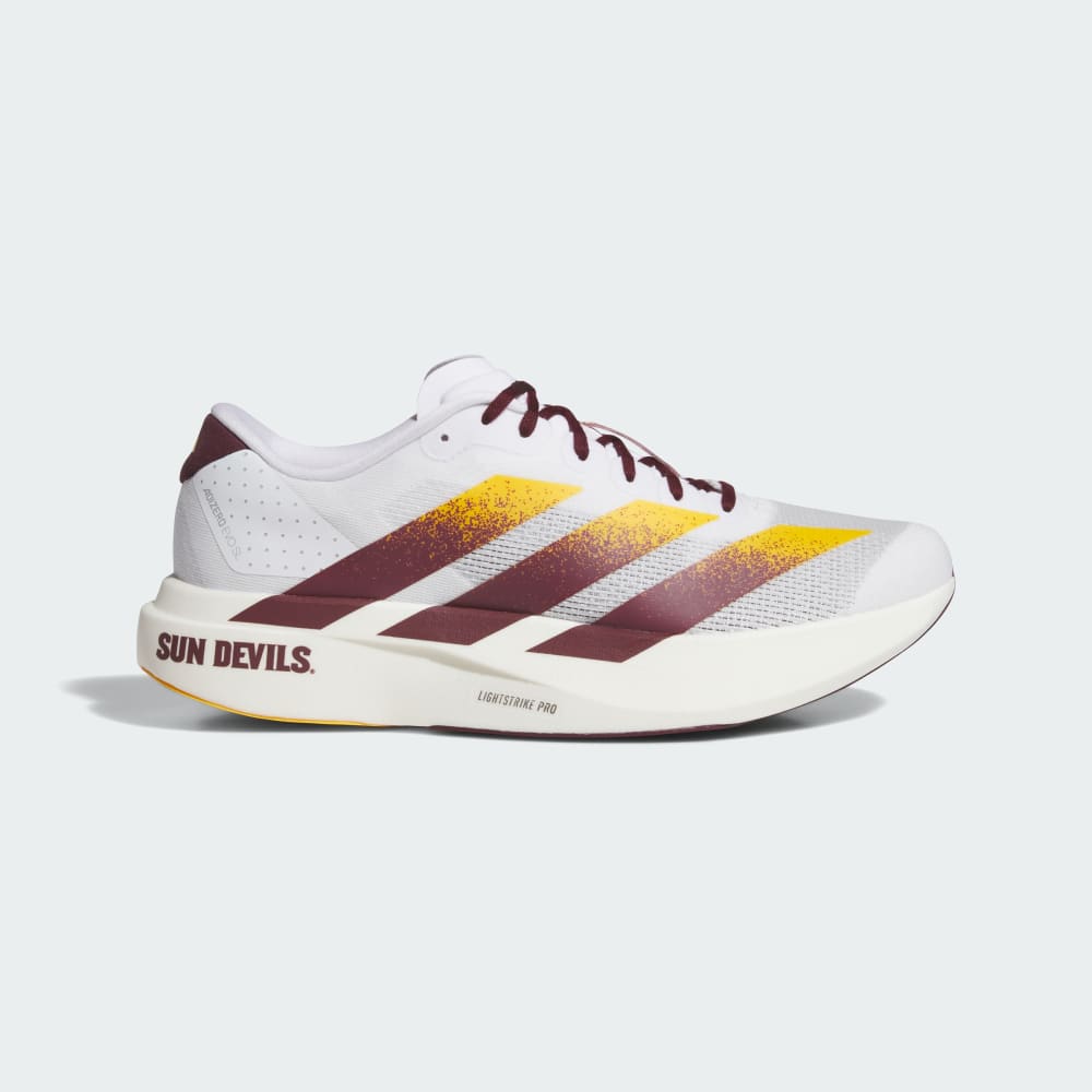 

Кроссовки Adidas Arizona State Sun Devils adizero Evo SL, цвет Cloud White/Team Maroon/Team Colleg Gold
