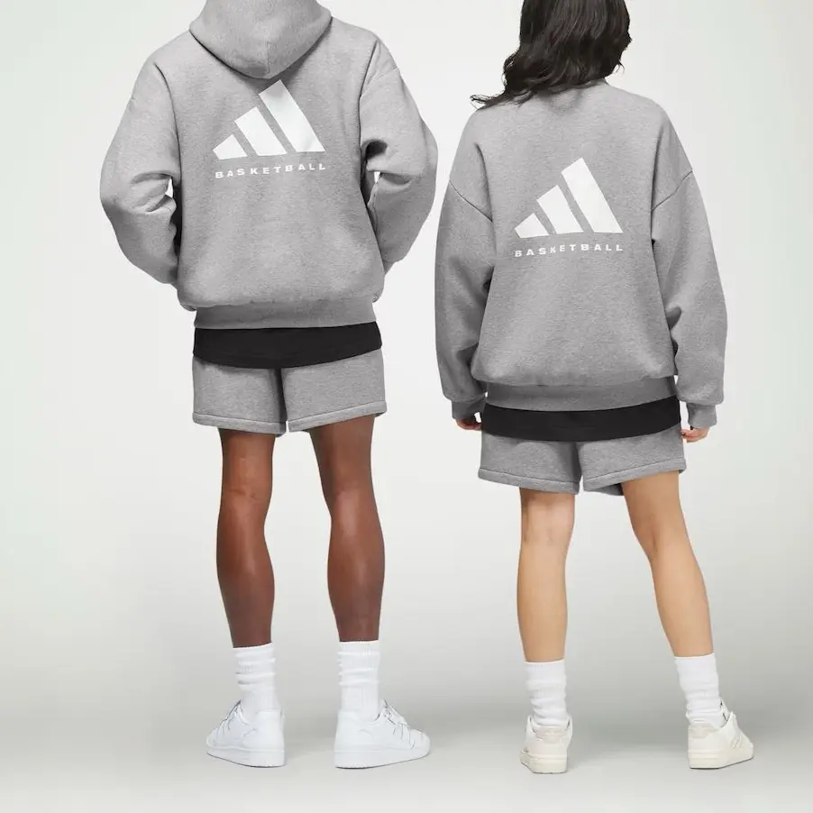 Adidas Basketball: Глава 02 Повседневные шорты унисекс Темно-овсяные Adidas Originals, серый — фото 4