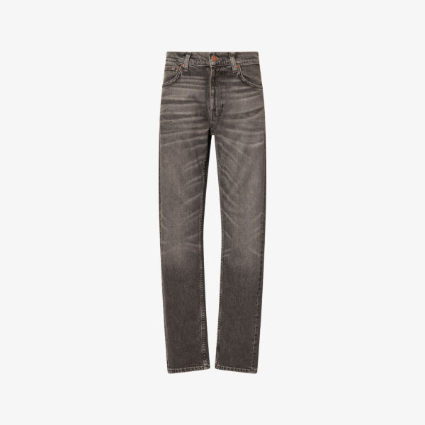 

Джинсы Nudie Jeans Lean Dean с зауженным кроем, серый