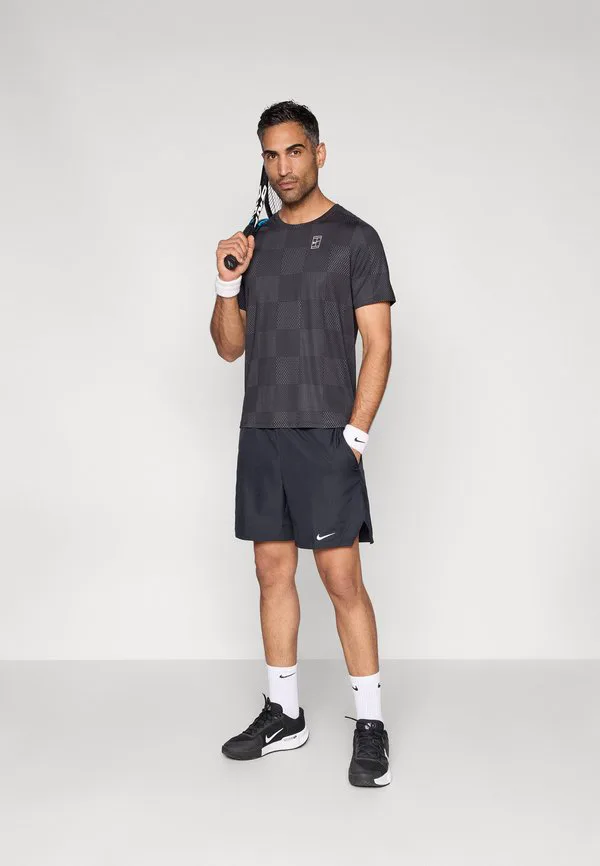 Спортивная футболка nikecourt advantage с принтом на верхней части Nike Performance, Black/White — фото 2