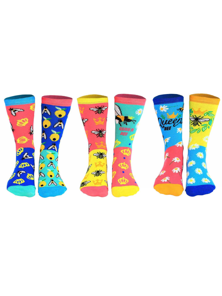 

Носки United Oddsocks Socken 3er Pack, цвет Bee Yourself!