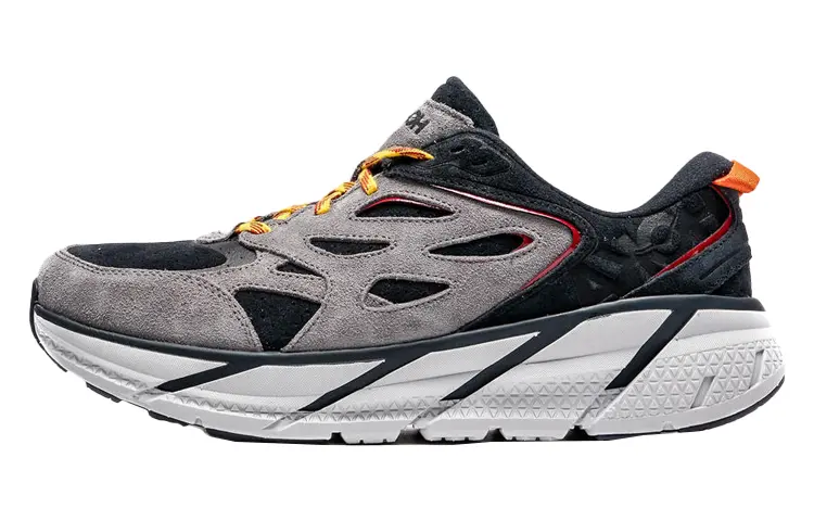 

Кроссовки Clifton LS Running Unisex Low-top Black/Grey Hoka One One, Черный, Кроссовки Clifton LS Running Unisex Low-top Black/Grey Hoka One One