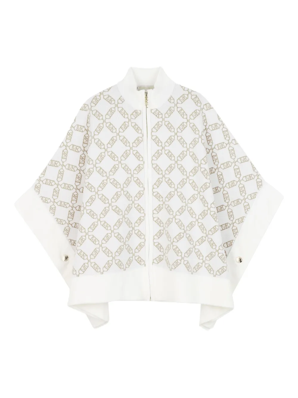 

Жаккардовый кейп MK Empire Michael Kors Kids, белый