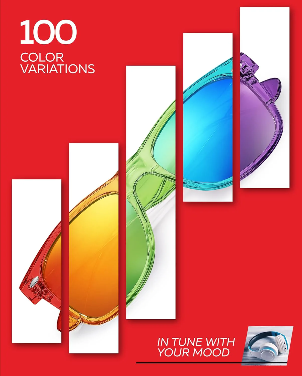 

Поляризованные солнцезащитные очки Retro Rewind для мужчин и женщин - классические солнцезащитные очки с защитой от УФ-излучения, Transparent Purple | Revo Purple