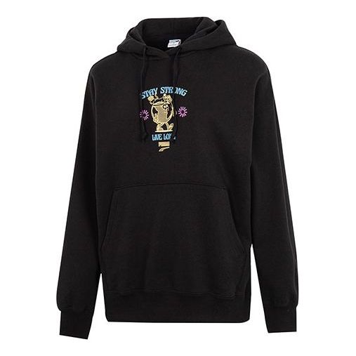 

Толстовка oversized graphic hoodie 'black' Puma, черный
