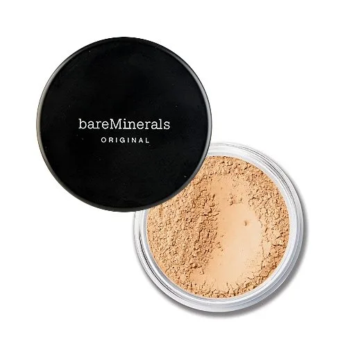 bareMinerals Original Loose Powder Foundation SPF 15, минеральная пудра для лица, легкое и плотное покрытие, без талька, некомедогенная, веганская, не тестируется на животных и дерматологами. 7.94 г (1 шт.), Light (08) — фото 3