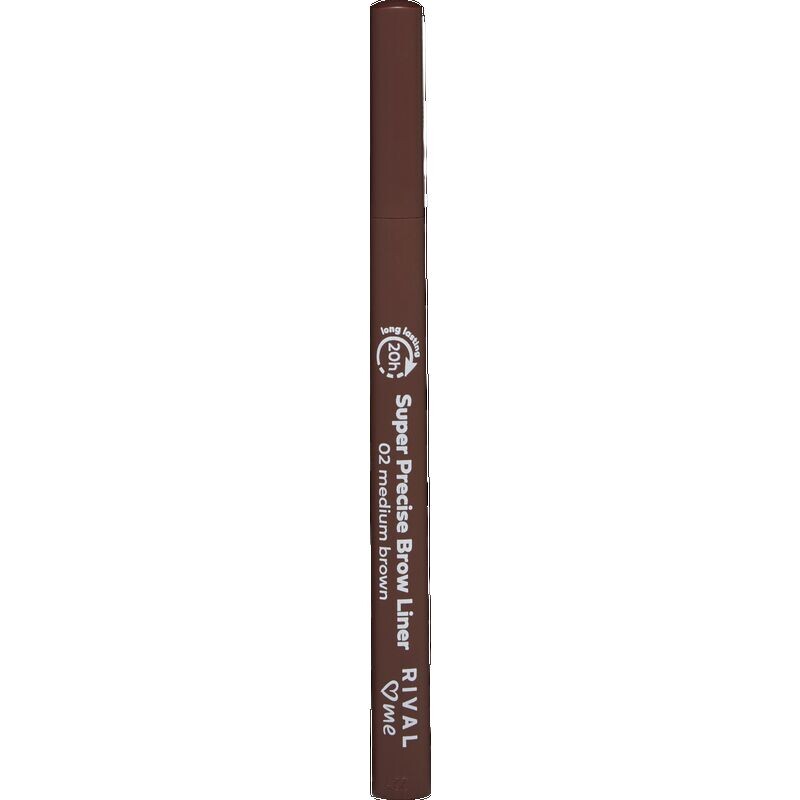 

Super Precision Brow Liner 02 средний коричневый RIVAL loves me, 1,5 ml