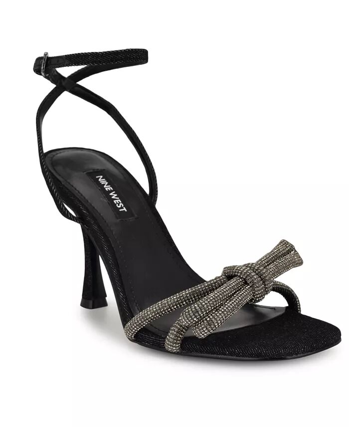 Женские босоножки Ivid Square Toe на коническом каблуке Nine West, черный