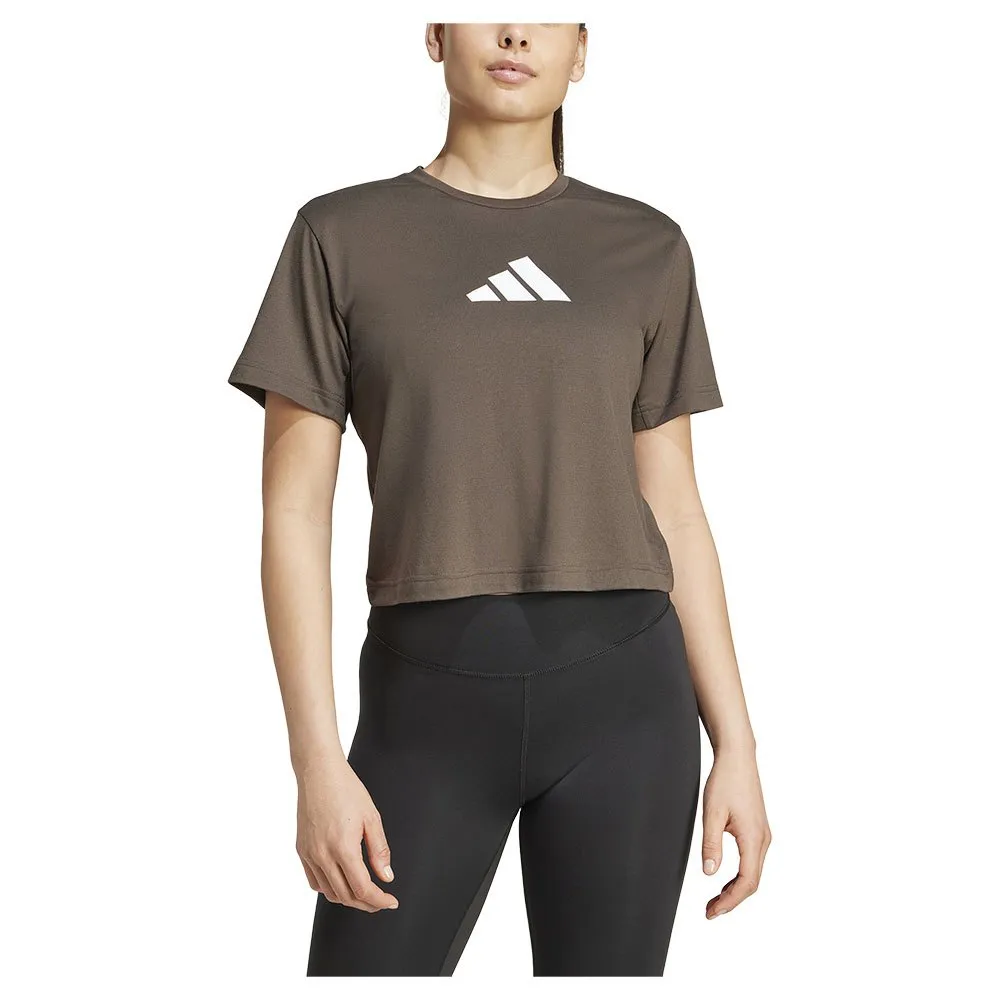 

Футболка adidas Train Essentials Big Logo Performance, коричневый