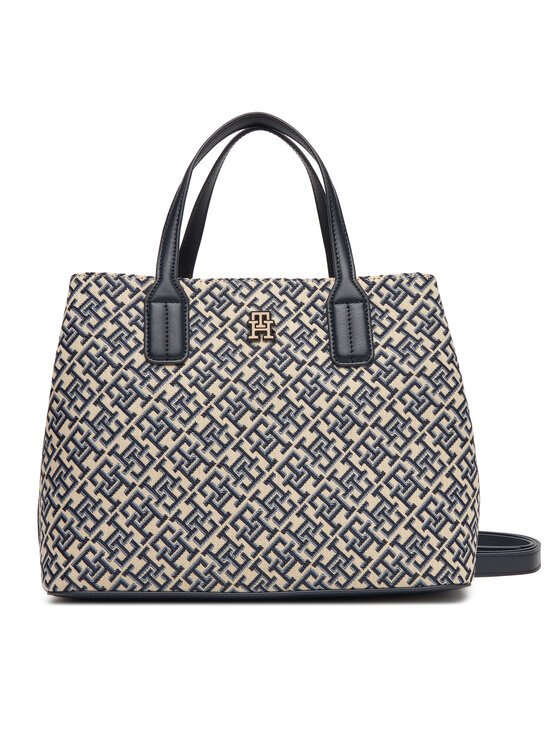 

Сумочка Th Jacquard Satchel AW0AW17444 Tommy Hilfiger, синий