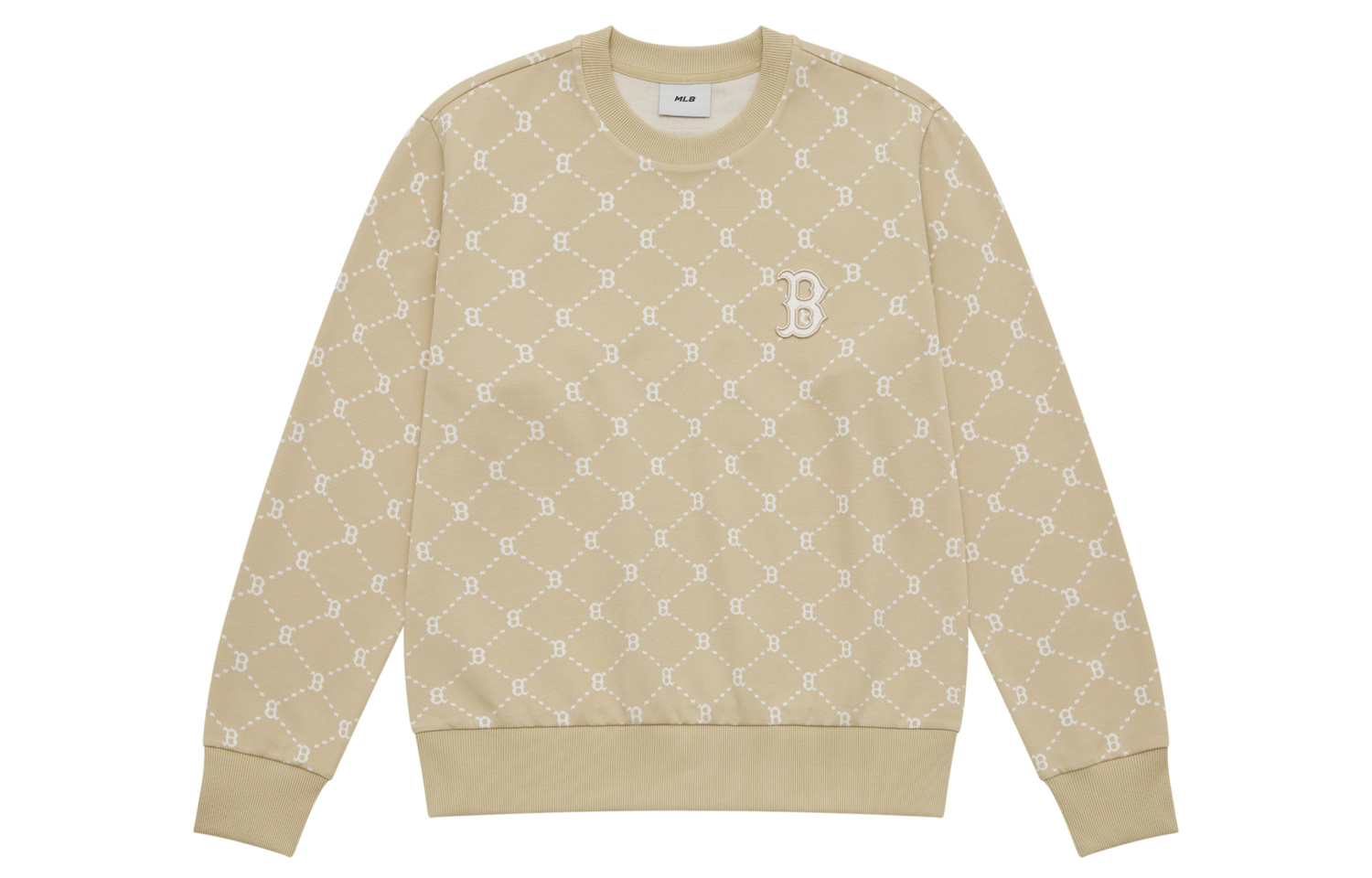 

MLB Толстовка unisex MONOGRAM Collection Boston Red Sox SS25 светло-бежевый желтый