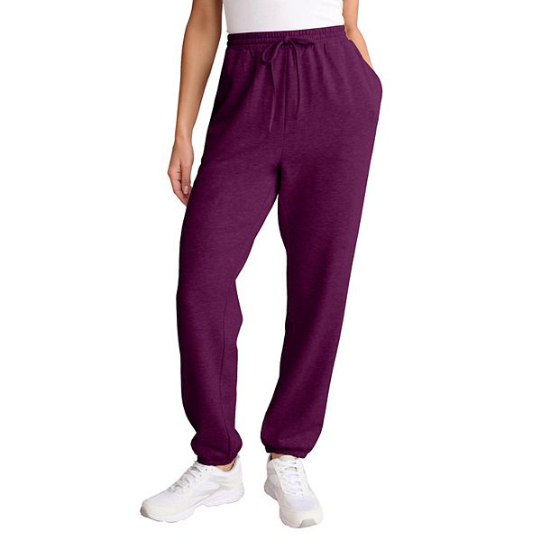 

Женские джоггеры Comfort+ Fleece с зауженными штанинами Roaman'S, Dark Berry