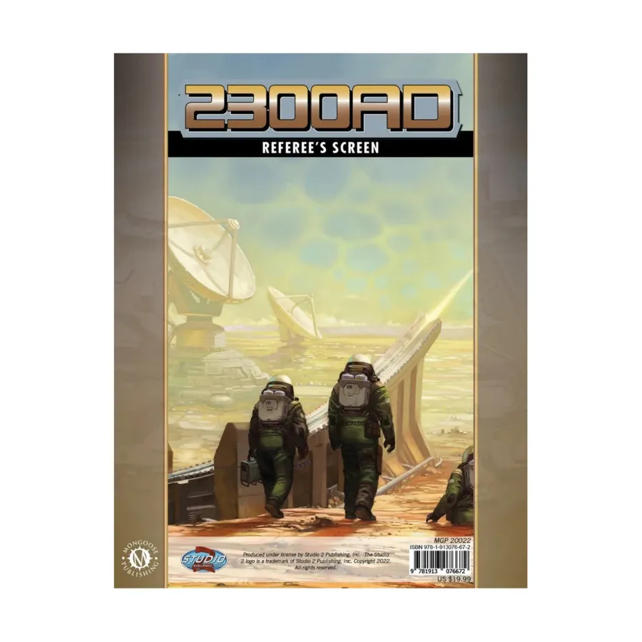 

Экран судьи, 2300AD (Mongoose Publishing)
