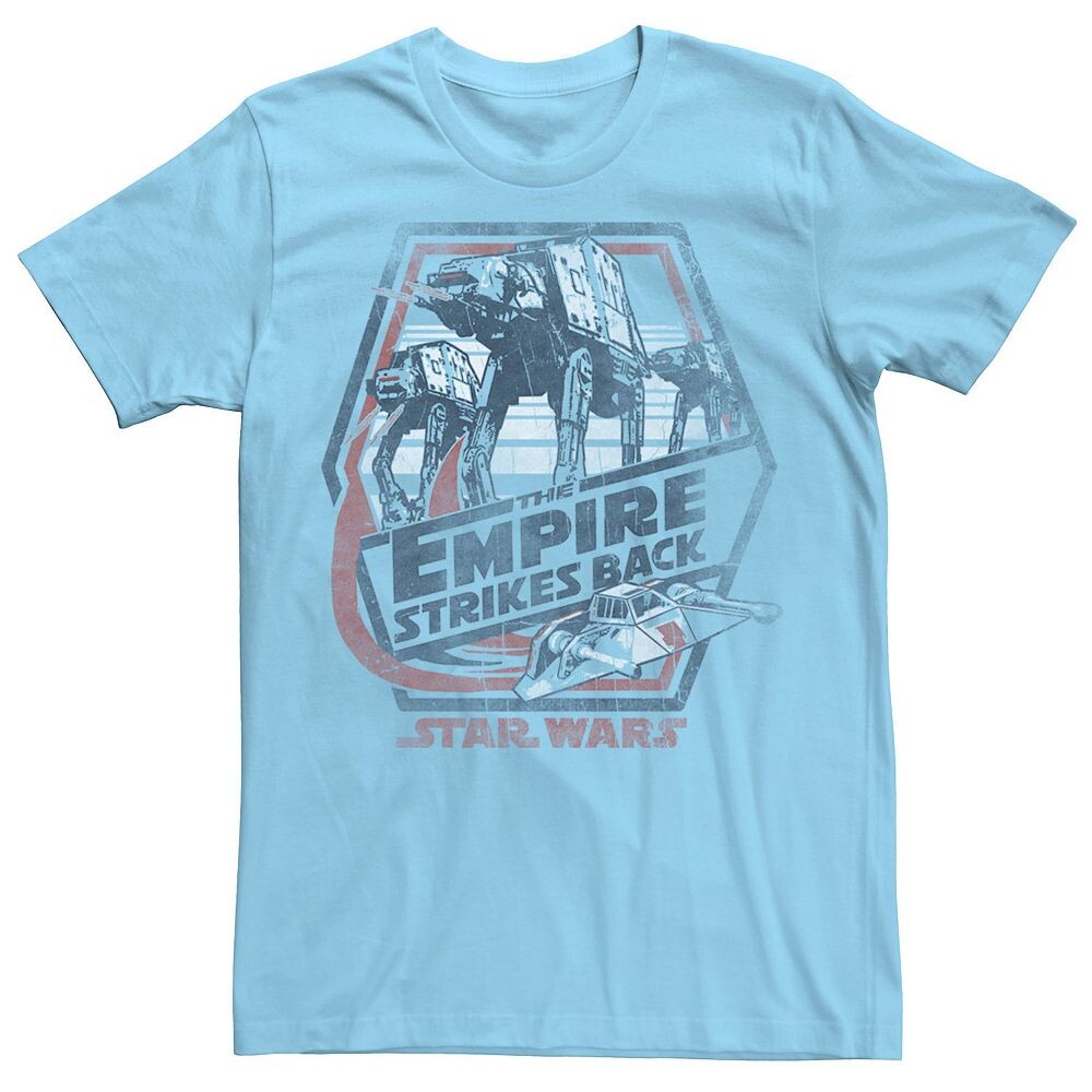 

Мужская футболка Star Wars AT-AT Walkers Hoth Empire Strikes Back, цвет Light Blue