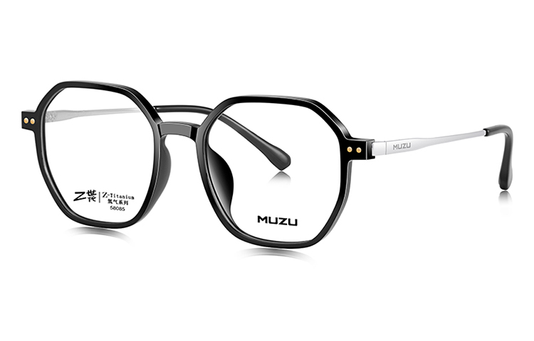 

MUZU Унисекс очки для зрения, Versatile Black | Silver-C10
