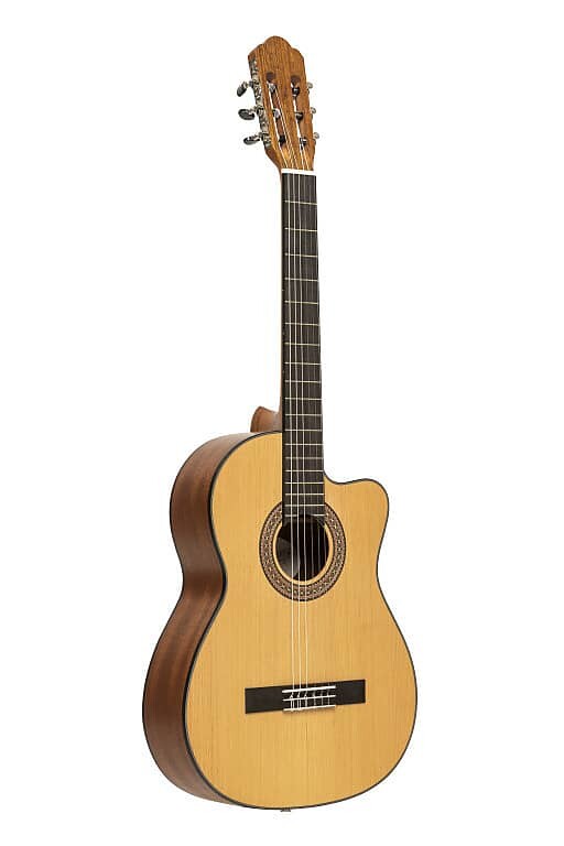 

Акустическая гитара ANGEL LOPEZ Graciano serie electric classical guitar with solid cedar top with cutaway