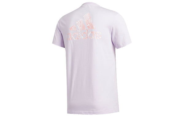 Футболка ss20 logo printing round neck short sleeve purple Adidas, фиолетовый — фото 2