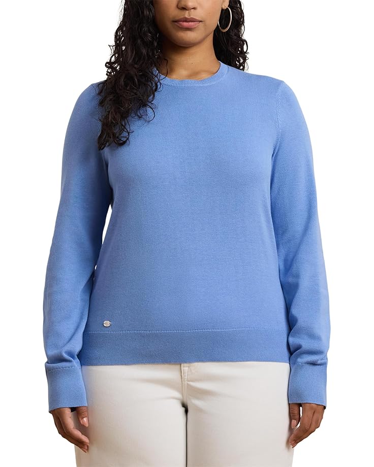 

Пуловер Lauren Ralph Lauren Plus Size Shavonne Long, цвет Sky Blue