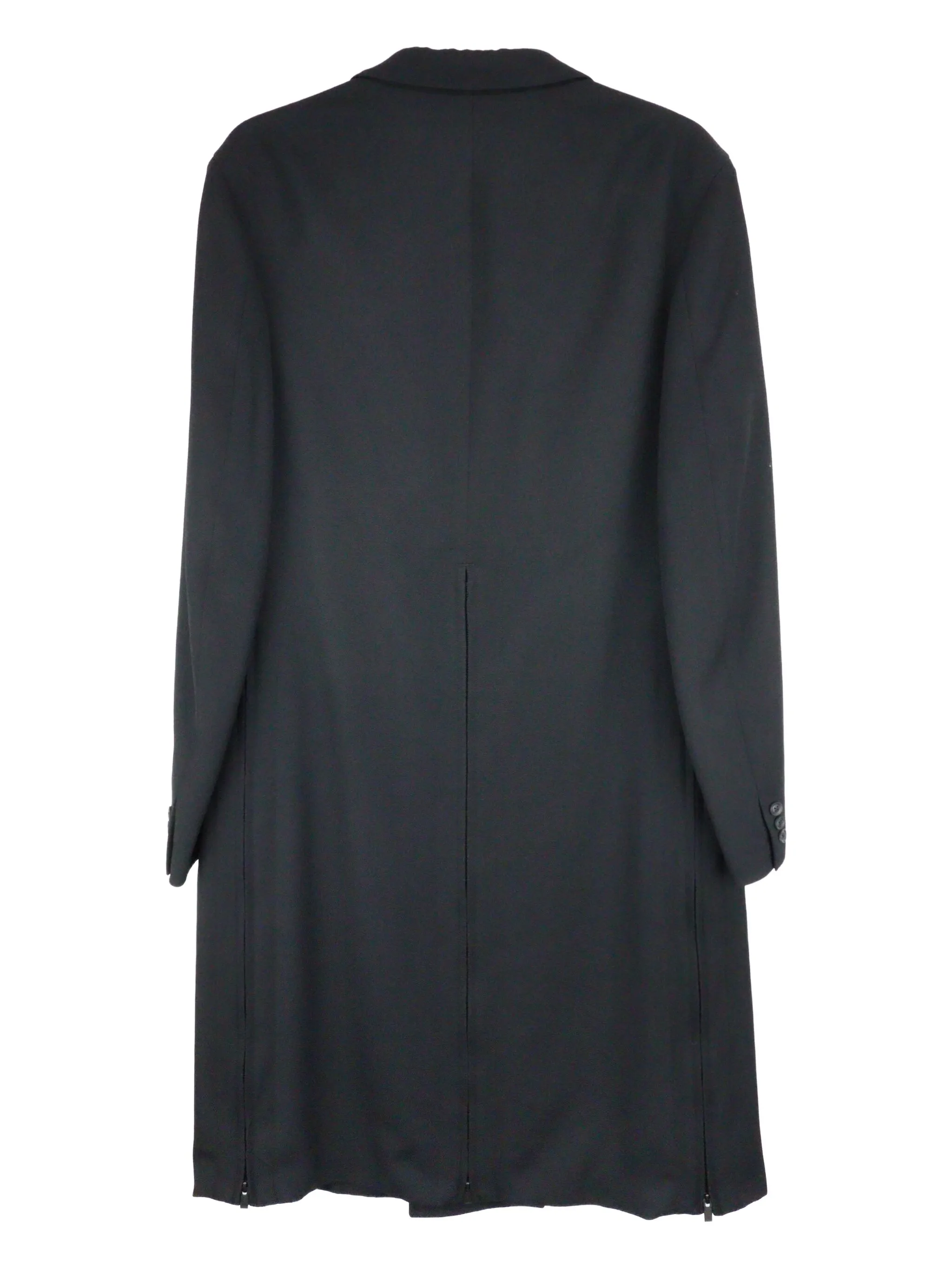 

Длинное пальто на пуговицах Yohji Yamamoto, черный