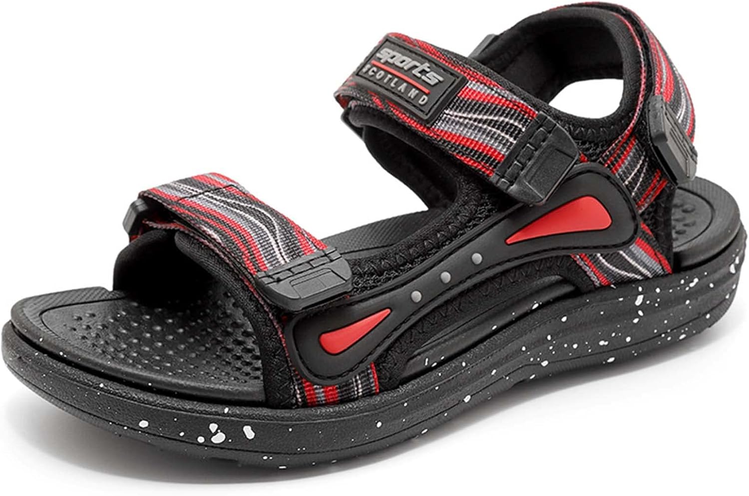 

Детские водные сандалии CERYTHRINA с регулируемым ремешком и открытым носком, спортивные сандалии для мальчиков и подростков, красный