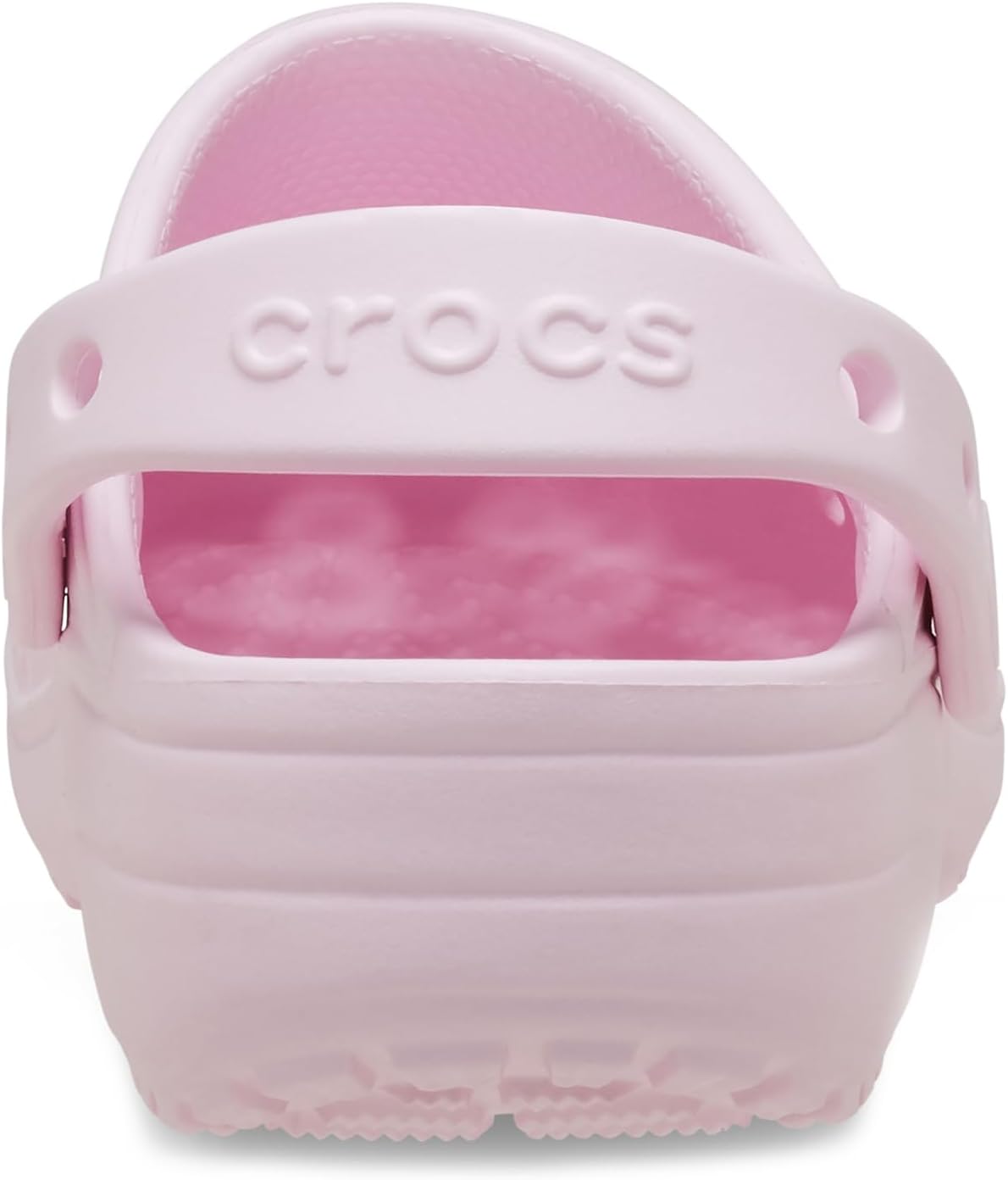 Детские кроксы Crocs с классическим цветочным дизайном, розовый — фото 2