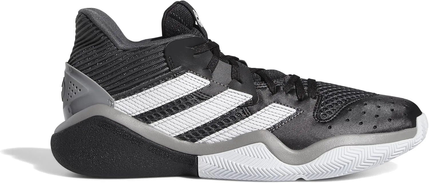 Детские кроссовки Adidas Harden Stepback унисекс, Negbás Grisei Ftwbla — фото 2