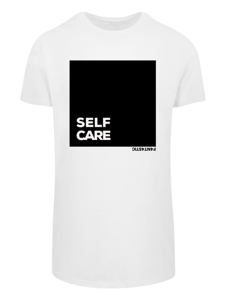 

Длинная футболка SELF CARE LONG TEE белого цвета F4NT4STIC, Белый, Длинная футболка SELF CARE LONG TEE белого цвета F4NT4STIC