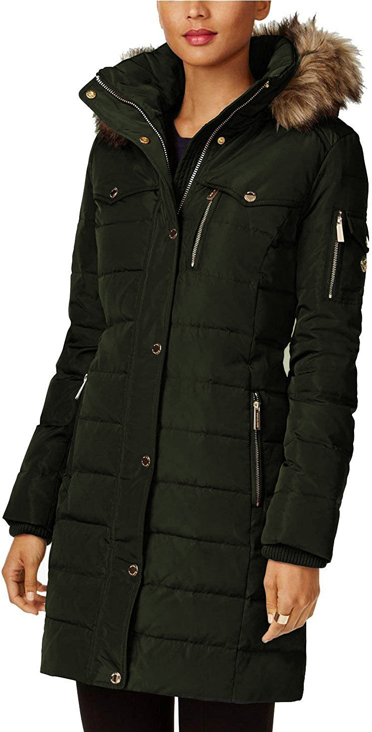 

Michael Michael Kors Женское пуховое пальто Dark Moss 3/4