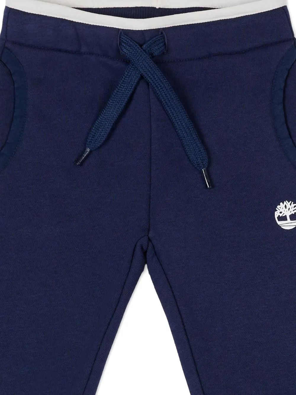 Брюки с логотипом и шнурком Timberland Kids, синий — фото 3