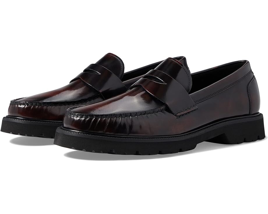 

Оксфорды Cole Haan American Classics Penny Loafer, цвет Deep Burundy/Black