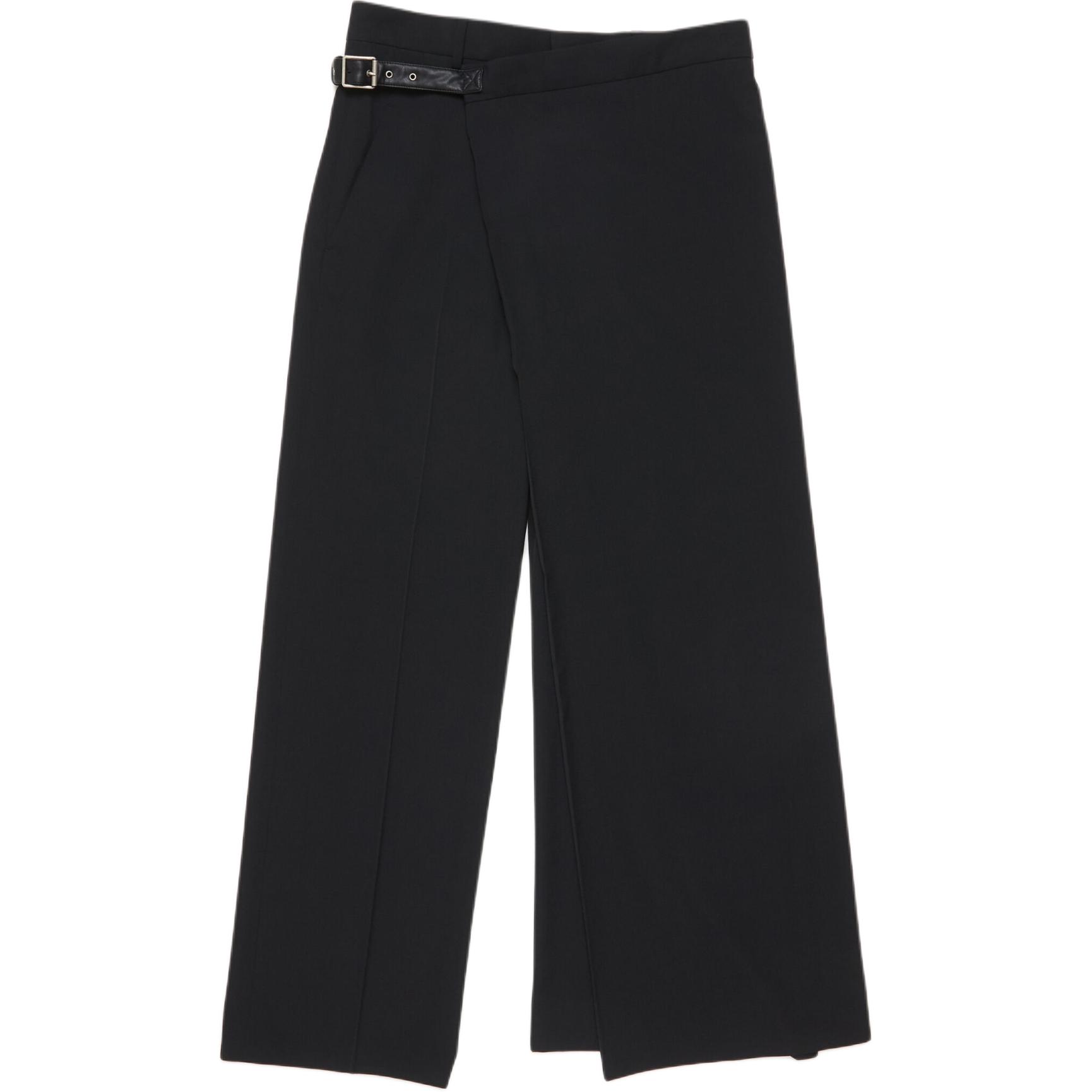 

Брюки с запахом Acne Studios, черный