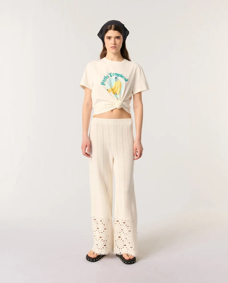 

Женские вязаные брюки Maje, белый