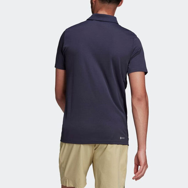 Футболка adidas Logo Printing Solid Color Short Sleeve Polo Shirt Navy Blue, мультиколор — фото 3