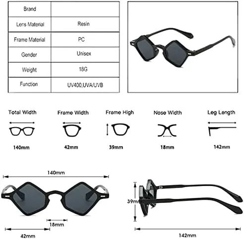 

Ретро-солнцезащитные очки Polygon для женщин и мужчин, винтажные солнцезащитные очки в маленькой оправе с защитой от УФ-излучения UV400 MTZJH, Black Pink