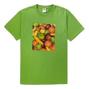 

Футболка ss19 fruit tee green printing short sleeve Supreme, зеленый