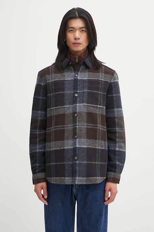 

Куртка-рубашка в клетку Chapter Tailored Barbour, темно-синий